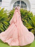 4 Pieces Layer Tie Abaya