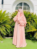 4 Pieces Layer Tie Abaya